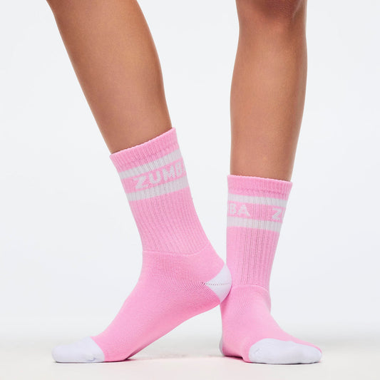 Zumba Amour Plush Half Crew Sock