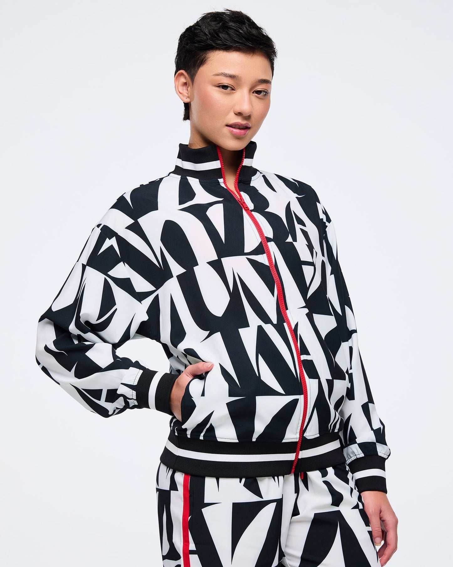 Zumba Haus Oversized Woven Track Jacket