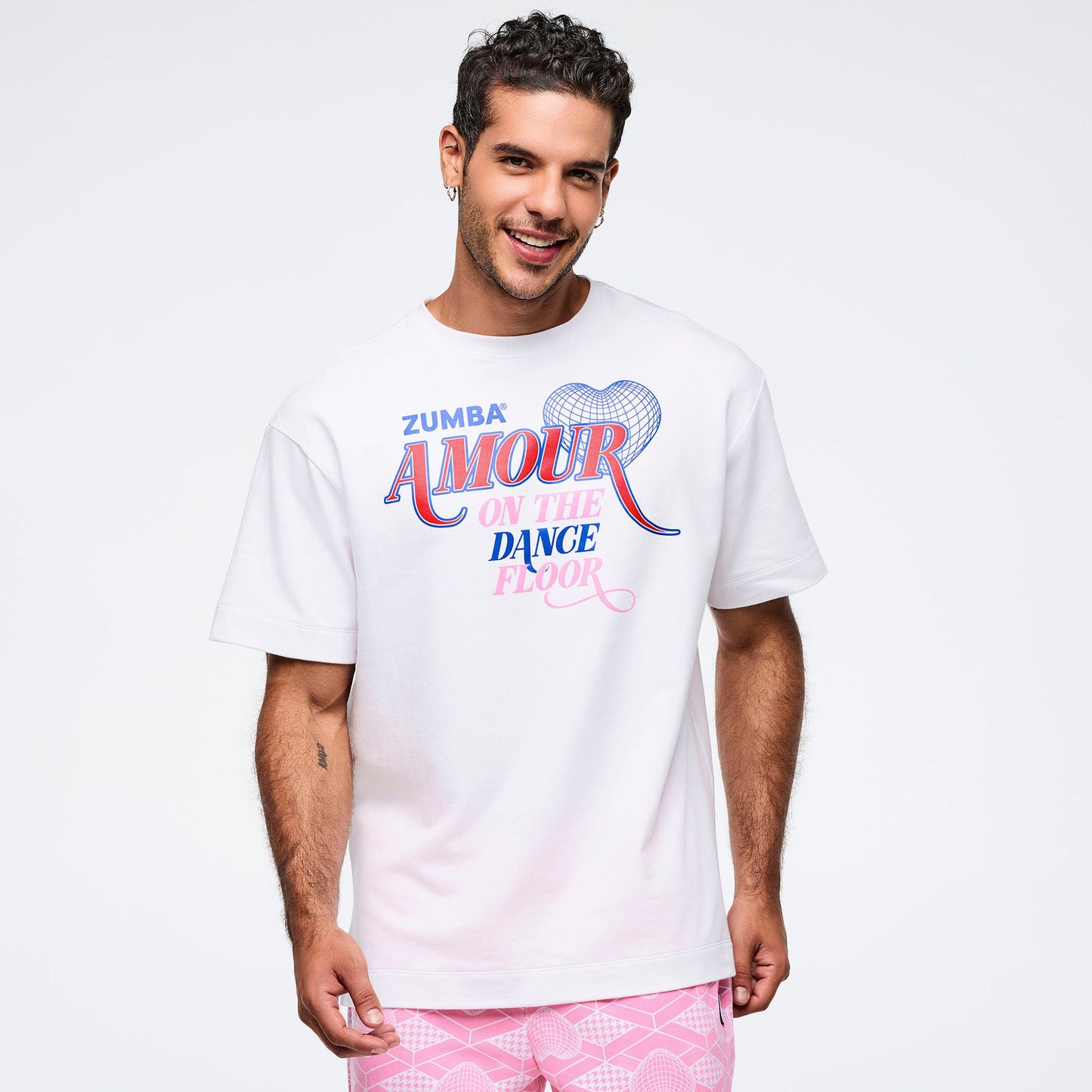 Zumba Amour Oversized Crew Neck Top