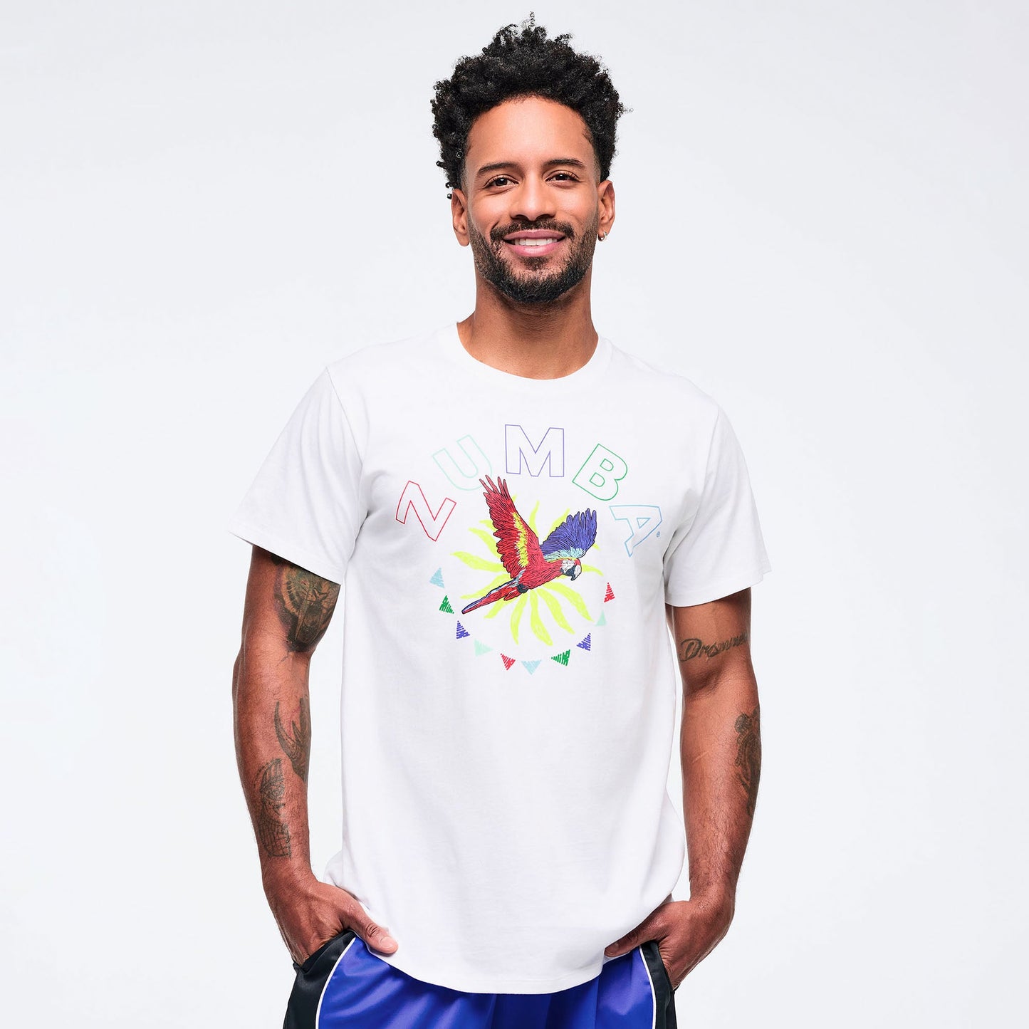 Latin Movement Unisex Crew Neck Tee - White Z3T000372