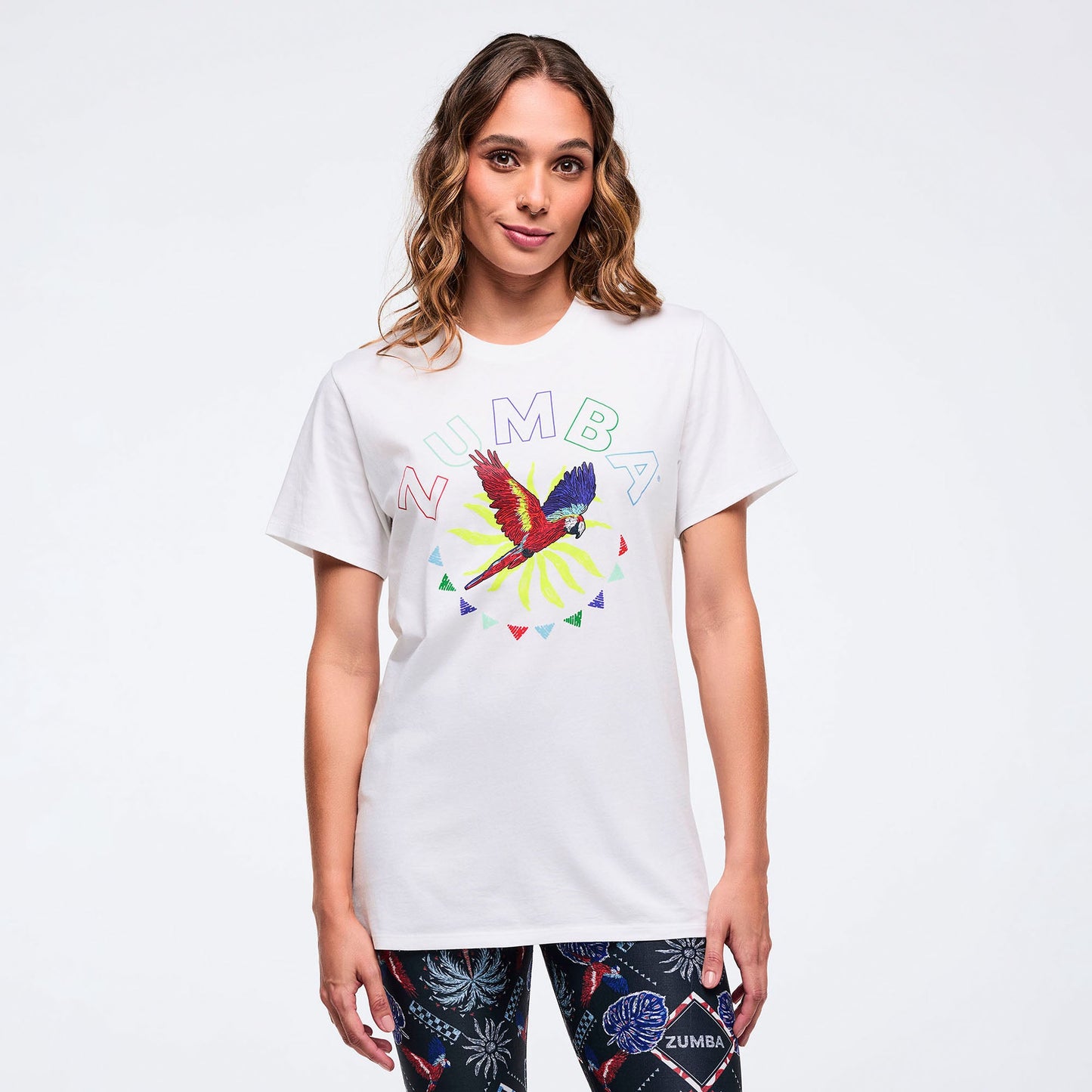 Latin Movement Unisex Crew Neck Tee - White Z3T000372