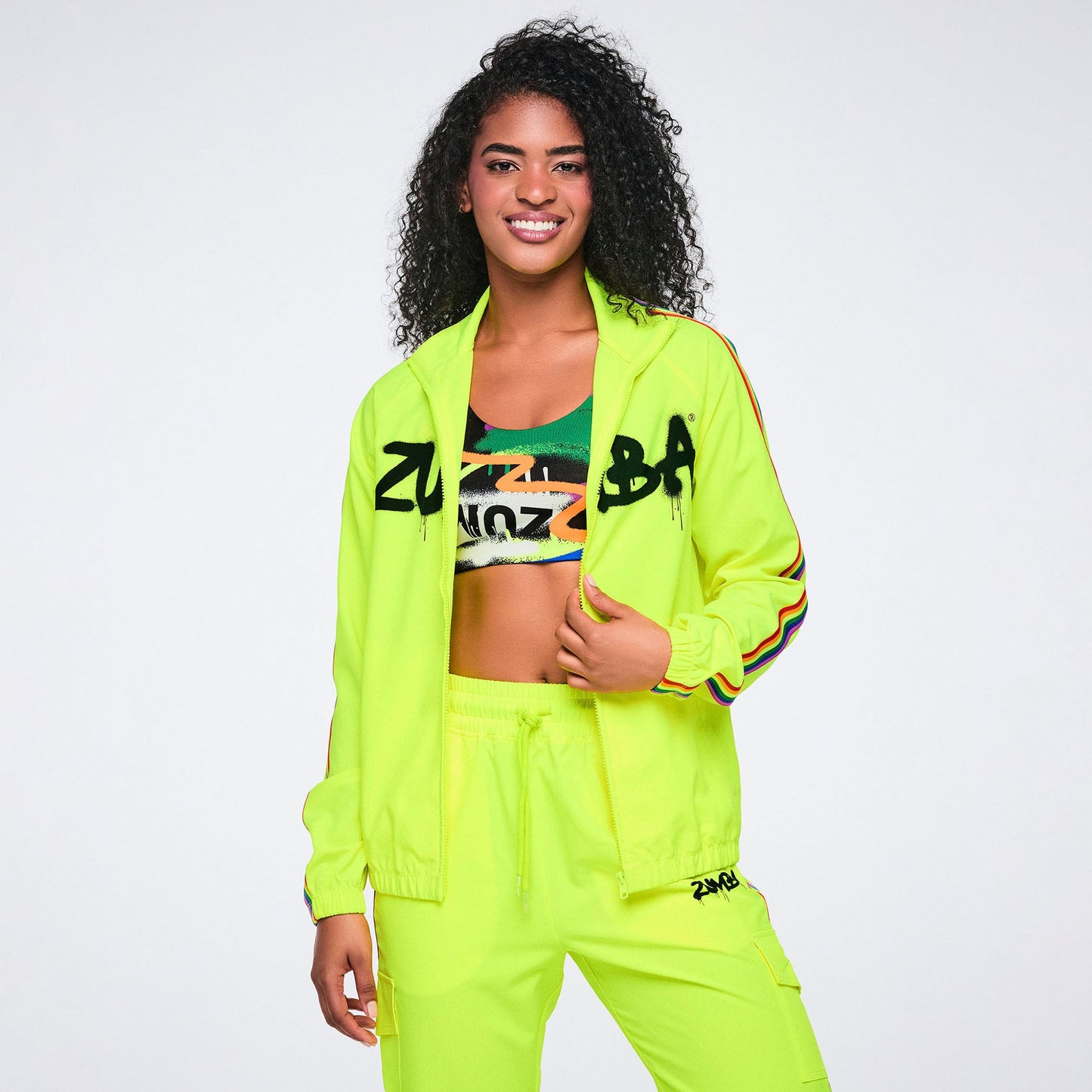 Pride Mock Neck Woven Jacket Z3T000392