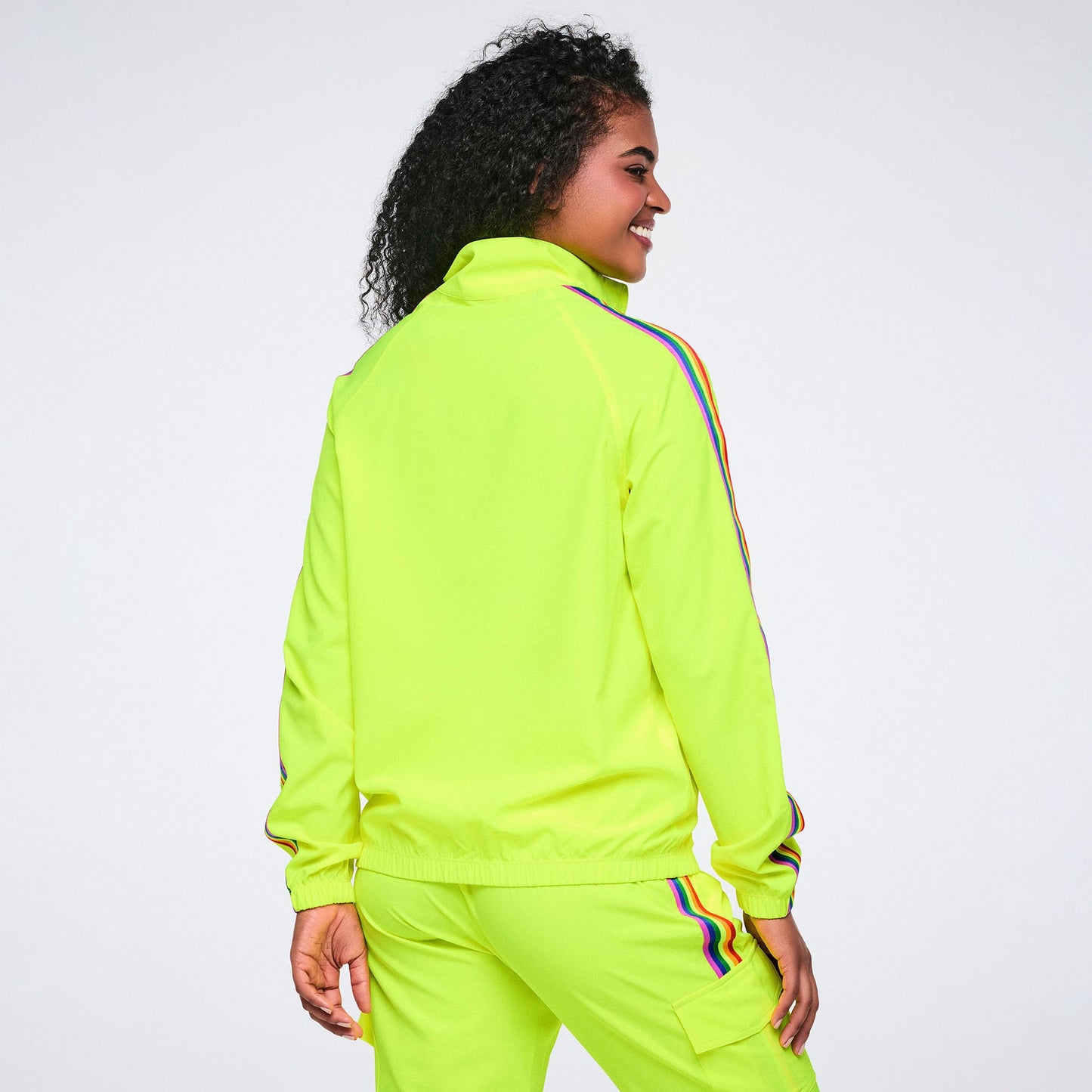 Pride Mock Neck Woven Jacket Z3T000392