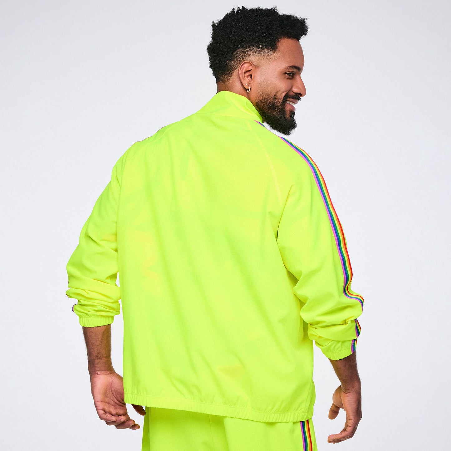 Pride Mock Neck Woven Jacket Z3T000392