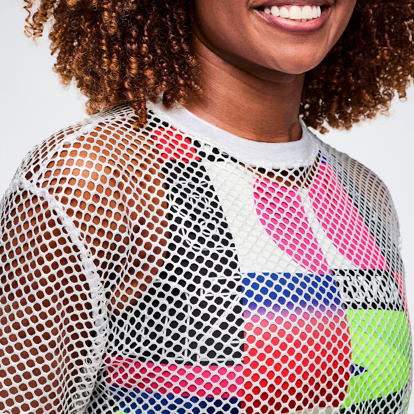 Worldwide Unisex Mesh Crew Neck Top