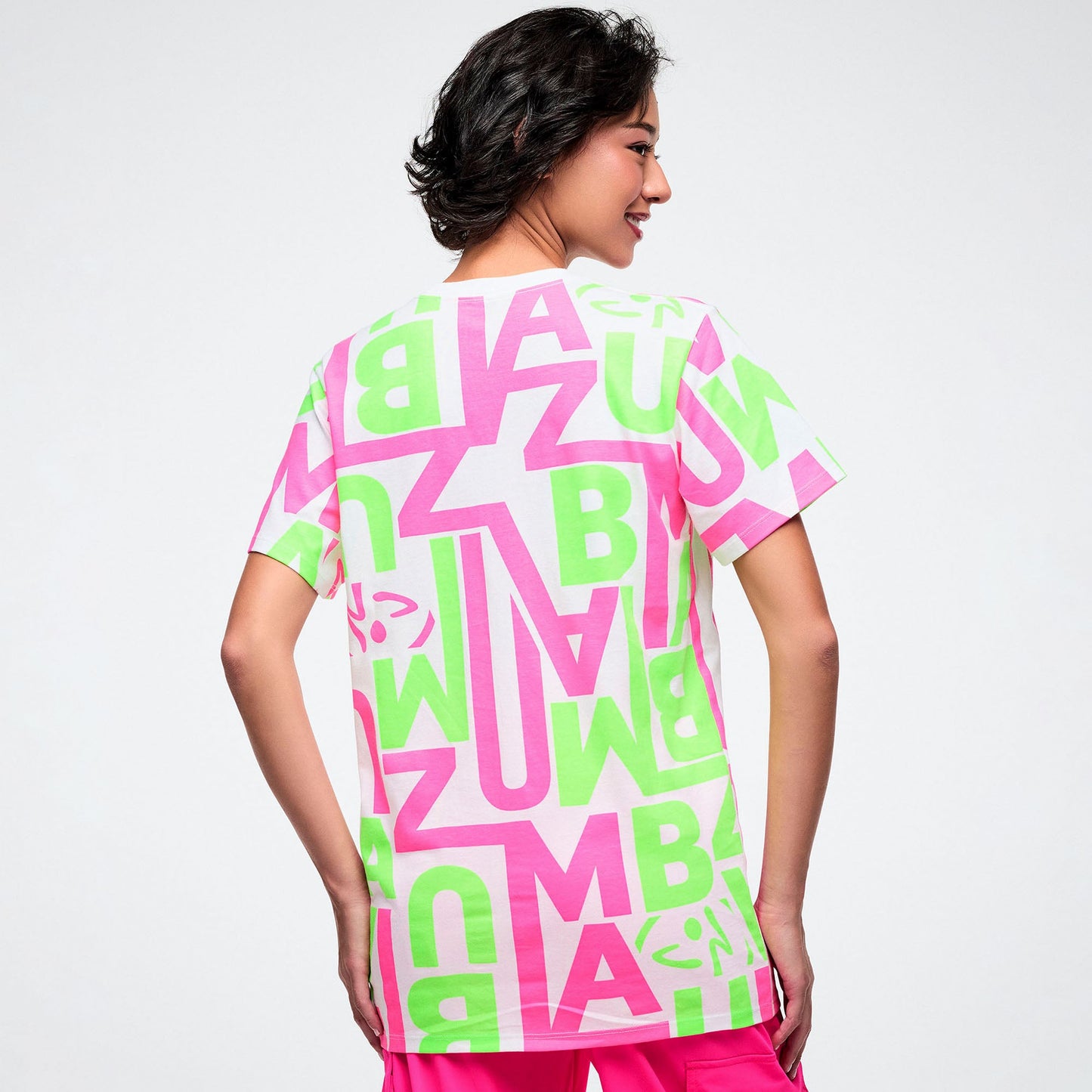 Dale-Z Unisex Crew Neck Tee - White/Green Z3T000446