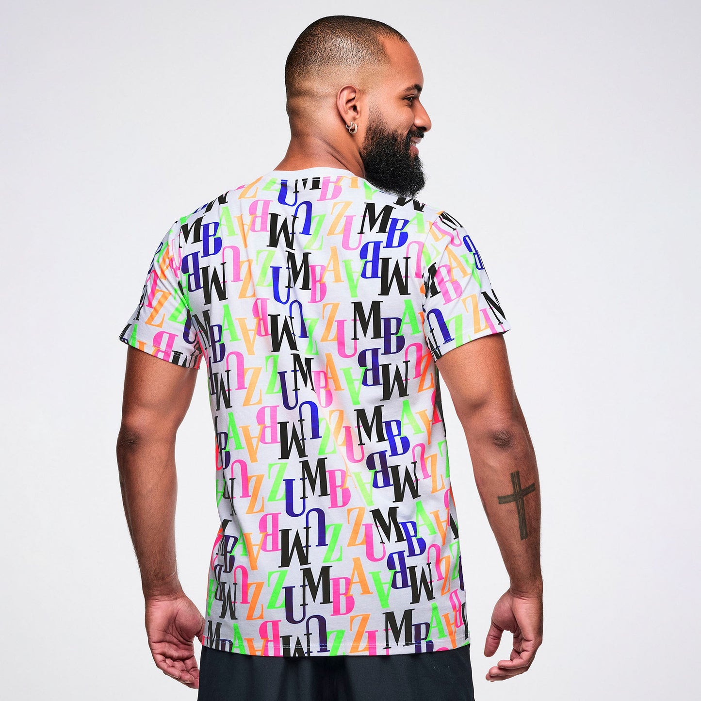 Dale-Z Unisex Crew Neck Tee - White/Multi Z3T000447