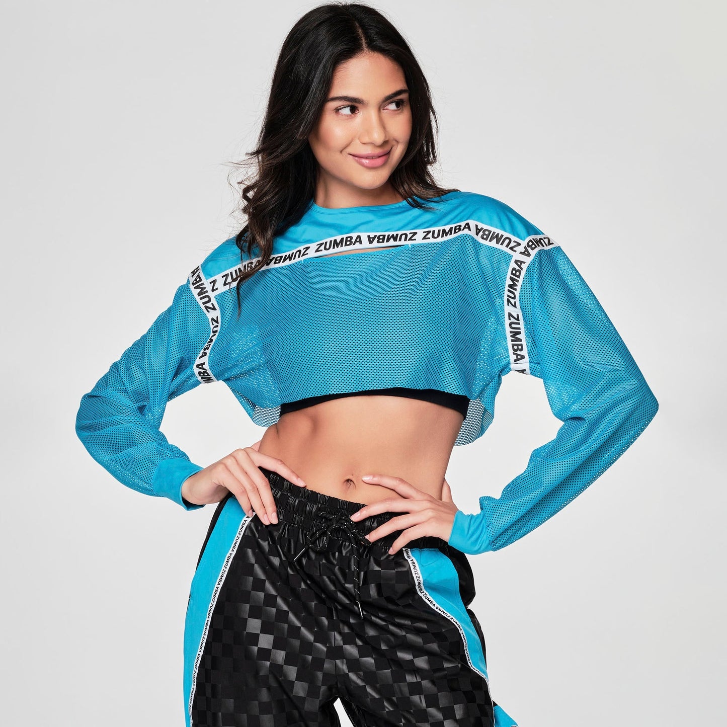 Zumba Paradise Long Sleeve Crop Top