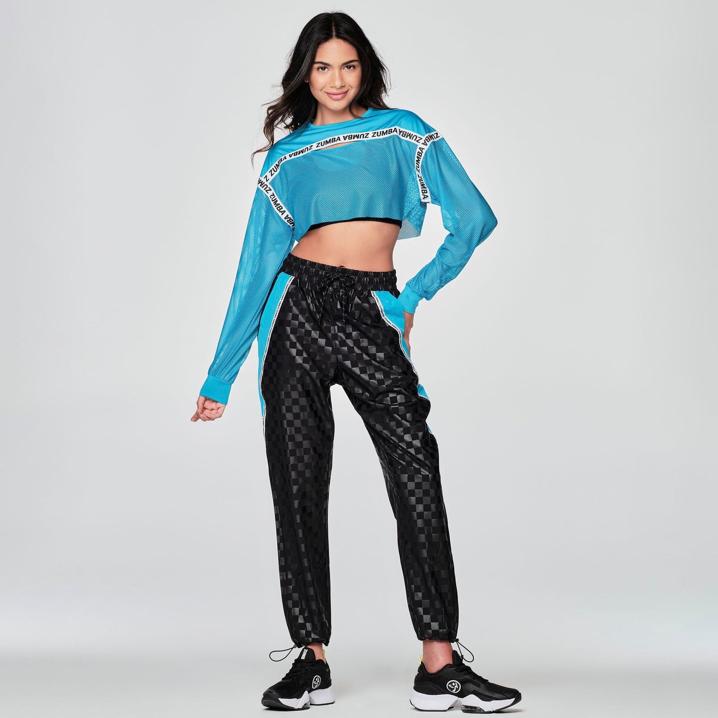 Zumba Paradise Long Sleeve Crop Top