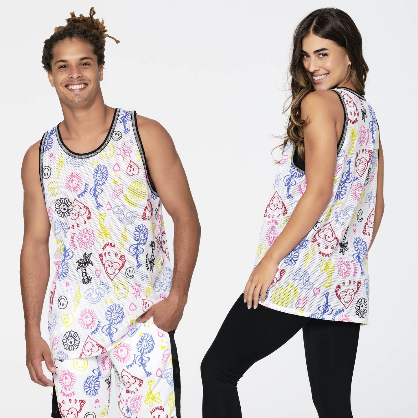 Zumba Happy Mesh Basketball Tank